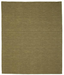  250X300 Uni Grand Kilim Loom Tapis - Vert Olive 