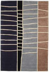  Abstract Bambou Handtufted - Noir/Marron Tapis 200X300 Moderne Noir/Marron (Laine, )