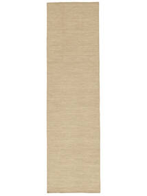  Kilim Loom - Beige Tapis 80X300 Moderne Tissé À La Main Tapis De Couloir Marron Clair/Beige (Laine, Inde)