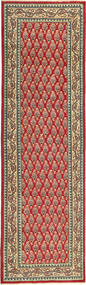 Tabriz Patina Tapis 85X295 D'orient Fait Main Tapis Couloir Rouge Foncé/Marron Clair (Laine, Perse/Iran)