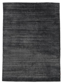  Bambou Soie Loom - Charcoal Tapis 160X230 Moderne Noir ( Inde)