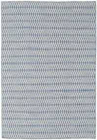  Kilim Long Stitch - Bleu Tapis 160X230 Moderne Tissé À La Main Gris Clair/Bleu Clair (Laine, Inde)