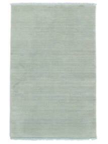  Handloom Fringes - Bleu Glace Tapis 100X160 Moderne Vert Foncé/Gris Foncé/Blanc/Crème (Laine, Inde)