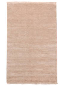  Handloom Fringes - Rose Tendre Tapis 100X160 Moderne Marron/Blanc/Crème (Laine, Inde)
