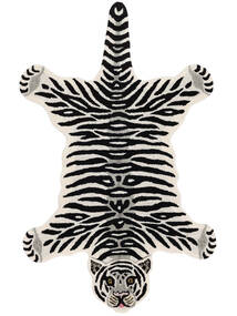  100X160 Animal Tapis Enfant Petit Tiger Tapis - Blanc 