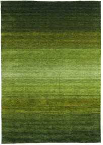  Gabbeh Rainbow - Vert Tapis 300X400 Moderne Vert Foncé/Vert Olive Grand (Laine, Inde)
