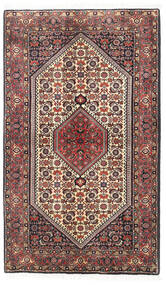  Bidjar Zanjan Tapis 89X148 D'orient Fait Main Rouge Foncé/Marron Foncé (Laine, Perse/Iran)