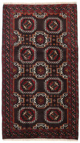  Baloutche Tapis 99X172 D'orient Fait Main Noir/Rouge Foncé (Laine, Perse/Iran)