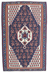 Tapis Persan Kilim Senneh Fine 110X170 Rouge/Bleu Foncé (Laine, Perse/Iran)