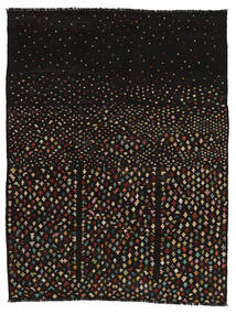  Kilim Moderne Tapis 214X276 De Laine Noir/Marron 