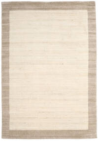  Handloom Frame - Natural/Sand Tapis 200X300 Moderne Beige/Gris Clair (Laine, Inde)
