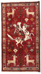  Ghashghaï Tapis 103X186 D'orient Fait Main Rouge Foncé/Rouille/Rouge (Laine, Perse/Iran)