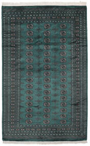  Pakistan Boukhara 2Ply Tapis 164X255 D'orient Fait Main Noir/Turquoise Foncé (Laine, Pakistan)
