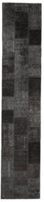  Patchwork - Persien/Iran Tapis 80X405 Moderne Fait Main Tapis De Couloir Noir (Laine, Perse/Iran)