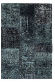  Patchwork - Persien/Iran Tapis 103X152 Moderne Fait Main Noir/Bleu Foncé (Laine, )