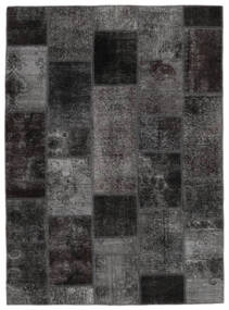  Patchwork - Persien/Iran Tapis 143X197 Moderne Fait Main Noir (Laine, Perse/Iran)