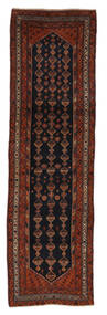 Tapis Persan Meshkin 114X384 De Couloir Noir/Rouge Foncé (Laine, Perse/Iran)