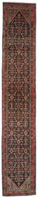  Antique Hosseinabad Ca. 1930 Tapis 85X475 D'orient Fait Main Tapis De Couloir Noir/Marron Foncé (Laine, Perse/Iran)
