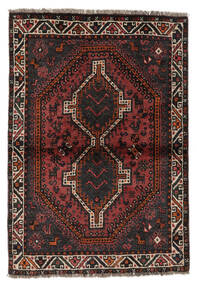 Tapis Persan Shiraz Tapis 107X155 Noir/Rouge Foncé (Laine, Perse/Iran)