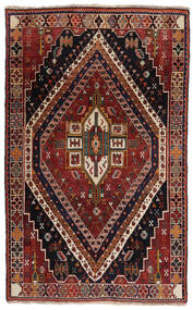 Tapis Ghashghaï Fine Tapis 103X168 Noir/Rouge Foncé (Laine, Perse/Iran)
