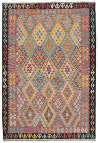Tapis Kilim Afghan Old Style Tapis 179X262 Marron/Rouge Foncé (Laine, Afghanistan)