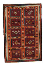 Tapis Kilim Vintage Tapis 191X283 Noir/Rouge Foncé (Laine, Perse/Iran)