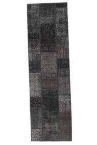  Patchwork - Persien/Iran Tapis 74X255 Moderne Fait Main Tapis De Couloir Noir (Laine, )