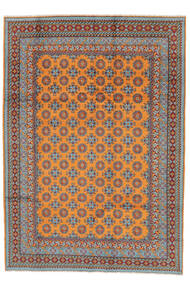  Afghan Fine Tapis 203X290 D'orient Fait Main Marron/Orange (Laine, )