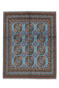  Afghan Fine Tapis 150X189 Tapis De Laine Noir/Bleu Foncé Petit Tapis 