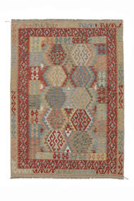 Tapis D'orient Kilim Afghan Old Style Tapis 182X249 Marron/Rouge Foncé (Laine, Afghanistan)