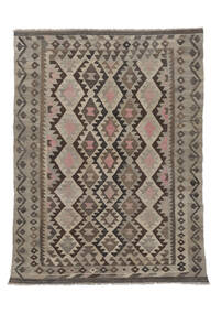 147X204 Tapis D'orient Kilim Afghan Old Style Tapis Marron/Noir (Laine, Afghanistan)