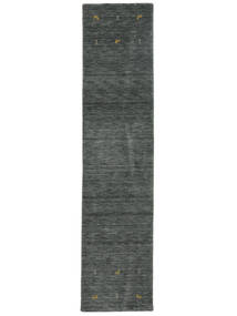  Gabbeh Loom Two Lines - Secondaire Tapis 80X350 Moderne Tapis De Couloir Noir (Laine, Inde)