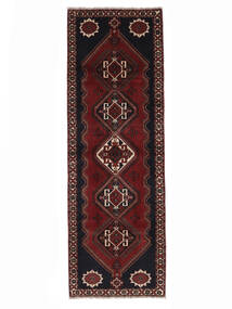 Tapis D'orient Ghashghaï Tapis 102X303 Tapis De Couloir Noir/Rouge Foncé (Laine, Perse/Iran)