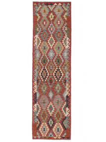  Kilim Afghan Old Style Tapis 83X298 D'orient Tissé À La Main Tapis De Couloir Marron Foncé (Laine, Afghanistan)