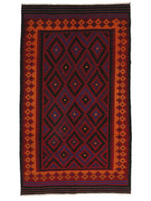  Afghan Vintage Kilim Tapis 175X300 Vintage Tapis De Laine Noir/Rouge Foncé Tapis 