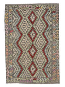 Tapis D'orient Kilim Afghan Old Style Tapis 183X265 Marron/Jaune Foncé (Laine, Afghanistan)