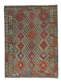 Tapis D'orient Kilim Afghan Old Style Tapis 148X197 Marron/Noir (Laine, Afghanistan)