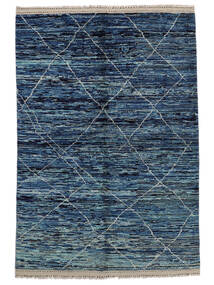 Tapis Contemporary Design 164X246 Noir/Bleu Foncé (Laine, Afghanistan)