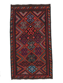  Afghan Vintage Kilim Tapis 148X273 D'orient Tissé À La Main Noir (Laine, Afghanistan)