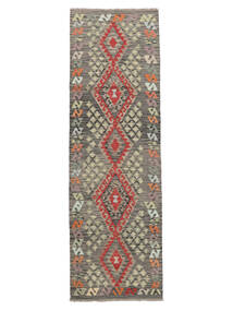 91X291 Tapis D'orient Kilim Afghan Old Style De Couloir Marron (Laine, Afghanistan)