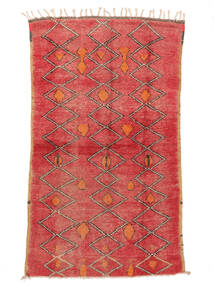  Berber Moroccan - Mid Atlas Vintage Tapis 150X260 Moderne Fait Main Rouge Foncé/Rouge (Laine, )