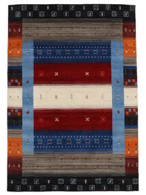 160X230 Tapis Gabbeh Loom Moderne Noir/Rouge Foncé (Laine, Inde)