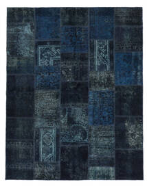  Patchwork - Persien/Iran Tapis 203X257 Moderne Fait Main Noir/Bleu Foncé (Laine, )