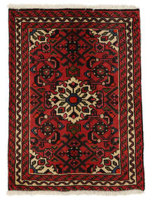 65X87 Tapis Hosseinabad D'orient Noir/Rouge Foncé (Laine, Perse/Iran)