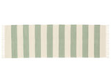 Cotton stripe Tapis - Vert menthe
