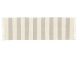 Cotton stripe Tapis - Gris / Blanc écru